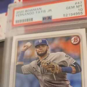 2020 Fernando Tatis Jr Topps Graded Psa Gem Mint 10 San Diego Padres RC Card